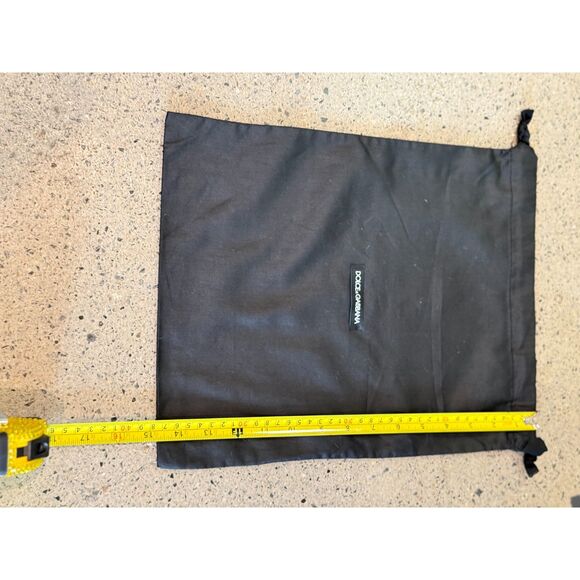 Dolce & Gabbana Black Dust Bag – 14.5x11.5 – Logo Drawstring Pouch - Picture 8 of 9